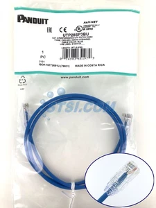 Panduit UTP28SP3BU Cat6 28 AWG cavo/cavo patch di rete, 3 piedi blu NUOVO ~STSI - Foto 1 di 4