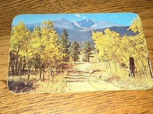 1953 Postkarte Long's Peak, RMNP, Estes Park, CO, Washington 5 Cent blaue Briefmarke - Bild 1 von 9