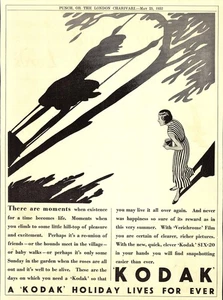 1932 Advert for KODAK 'Verichrome' Colour Camera Film (2) Art Deco Era Print Ad - Picture 1 of 1