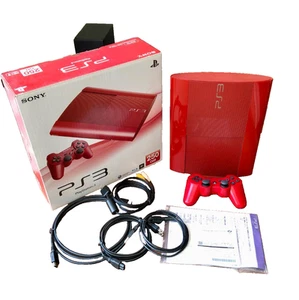 SONY PlayStation3 CECH-4000B Granate Rojo 250GB Juego Completo De Japón Usado - Imagen 1 de 18