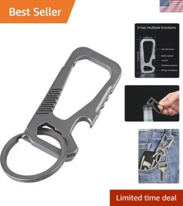 Titanium Key Chain & Bottle Opener - Multi-Functional Keyring for Men & Women - Picture 1 of 10