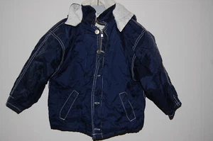TOPOLINO - GR. 104 - Jacke dunkelblau Kapuze Übergang - Bild 1 von 3