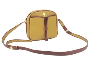 CARTIER Must Line Mini Crossbody Shoulder  Leather Purse Yellow Women's Spain - Picture 1 of 20