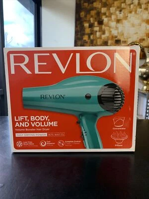 Secador de Cabelo Revlon Volume Booster | 1875W para Elevação Volumosa e Corpo, (Verde) - Imagem 1 de 3