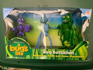 Disney Pixar a Bug’s Life Bug Battalion Warrior Ant Sword Ant, Spear Grasshopper