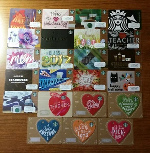 *New* 2017 Starbucks Gift Card - You Choose - Picture 1 of 36