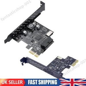 PCI Express 2.0 X1 to USB 3.2 Gen1 Type-E Expansion Card A-Key 5Gbps Add on Card - Afbeelding 1 van 15