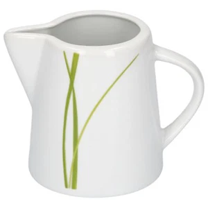 Milchkännchen Bali 23cl Porzellan Geschirr grün Liniendekor Milch Kännchen  - Bild 1 von 2