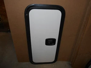 *33" X 15" HATCH BAGGAGE CARGO COMPART STORAGE DOOR RV WHITE/BLACK FREE SHIP*296 - Bild 1 von 4