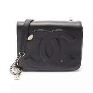 CHANEL COCO Mark Shoulder Crossbody Bag AS0321 Leder Schwarz Gebraucht GHW - Bild 1 von 8