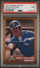 1993 Legends Sports Memorabilia #11 EDGAR MARTINEZ Seattle Mariners PSA 9 MINT