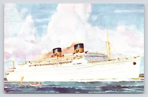 Matson Lines Luxury Liner Lurline Vintage Unposted Chrome Postcard - Picture 1 of 2