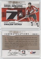 2009-10 ITG Heroes and Prospects Subway Super Series Emblem Silver Scott Glennie