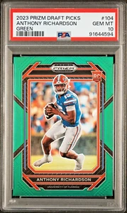 ANTHONY RICHARDSON 2023 PRIZM DRAFT PICKS RC #104 [VERDE]-PSA 10-FLA/COLTS - Imagen 1 de 2