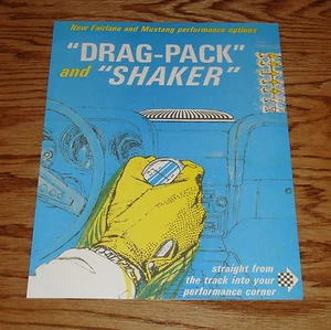 1969 Ford Fairlane & Mustang Drag-Pack & Shaker Verkaufsprospekt 69 - Bild 1 von 1