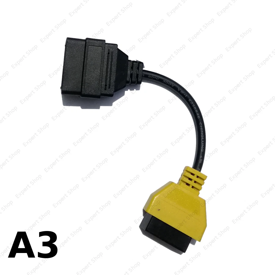 ADATTATORE GIALLO A3 YELLOW ADAPTOR PER SOFTWARE FIAT SCANNER MES