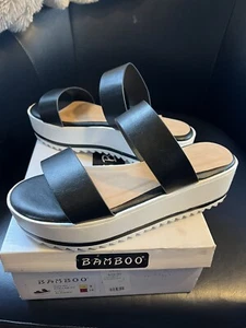 NEW Akira BamBam Platform Sandals Size 8 - Picture 1 of 9