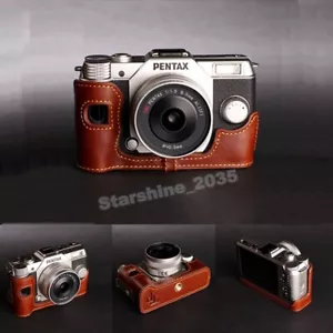 Retro Camera Protection Leather Case for Pentax Q7/Q10 Photography Cover Padded - Picture 1 of 10