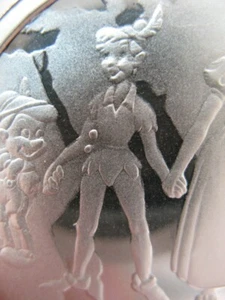 1 OZ.SILVER PETER PAN GOOFY MICKEY MINNI DONALD DAISY SNOW WHITE DOPEY + GOLD - Picture 1 of 12