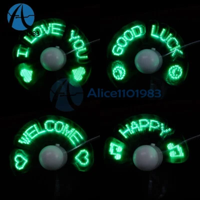 LED Fan Mini USB Powered Cooling Flashing Real Time Display Function - Image 1 of 4