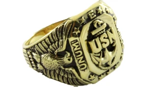 US-NAVY UNITED STATES US Lautlose Jäger MILITARY WAPPENRING SIEGELRING / 044 - Bild 1 von 3