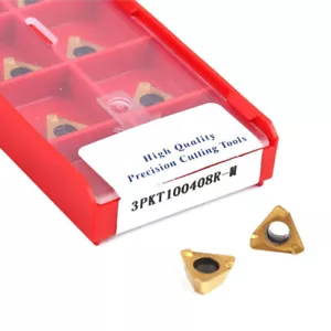 10PCS 3PKT100408R-M CNC Indexable Carbide Milling Inserts 3PKT100408 - Bild 1 von 8