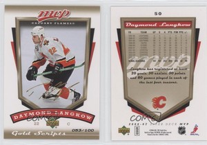 2006-07 Upper Deck MVP Gold Script /100 Daymond Langkow #50