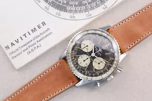 BREITLING 806 Navitimer Twin Jet Big Eye - Venus 178 Vintage Patina 1970s Papers - Picture 1 of 20