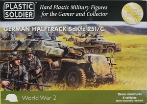 Kunststoff Soldat #WW2V15003 WW Deutsche Halbspur SdKfz 251/C 5 Fahrzeuge - Bild 1 von 1