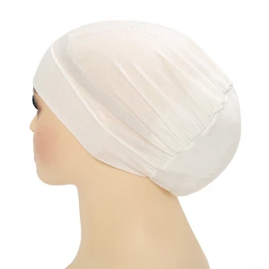 Pañuelo para mujer gorra hiyab turbante gorro pérdida de cabello sombrero islámico envolvente pañuelo para la cabeza - Imagen 1 de 47