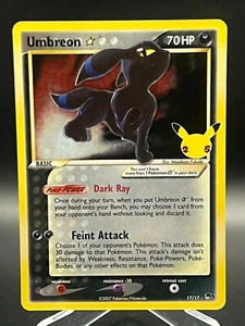 Pokemon Umbreon 17/17 Holo Classic Celebrations 25th Anniversary MINT - Picture 1 of 2