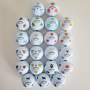 21 Callaway Chrome Tour Limited Edition Golf Balls Halloween Dog Races Holiday - Picture 1 of 1