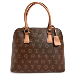 Adrienne Vittadini Classic Smooth Dome Satchel Bag - Picture 1 of 2