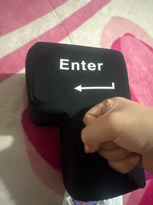 Soft Anti-Stress Computer Huge Enter Key  also for beat-em up games - Image 1 of 4