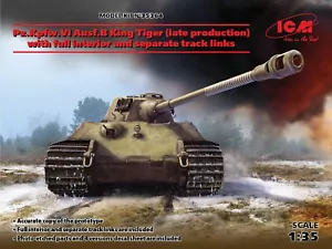 ICM 35364 Pz.Kpfw.VI Ausf.B Königstiger (Spätproduktion) Plastikbausatz im Maßstab 1:35 - Bild 1 von 19