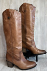 Vince Camuto Kolton Women's Leather Riding Boot Brown Size 7.5 Knee High Heeled