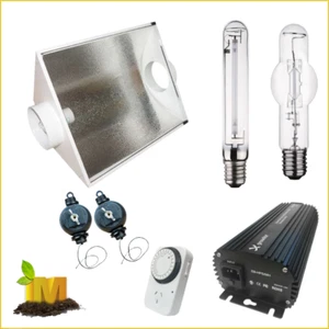 600w Digital Ballast Cool Vent 5" SHADES Grow Light HPS/MH lamps Timer Yoyo Kit - Picture 1 of 9