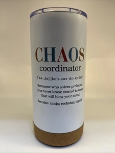 NEU Chaos Coordinator Edelstahl Thermo Becher mit Deckel - 20oz Lehrer - Bild 1 von 9