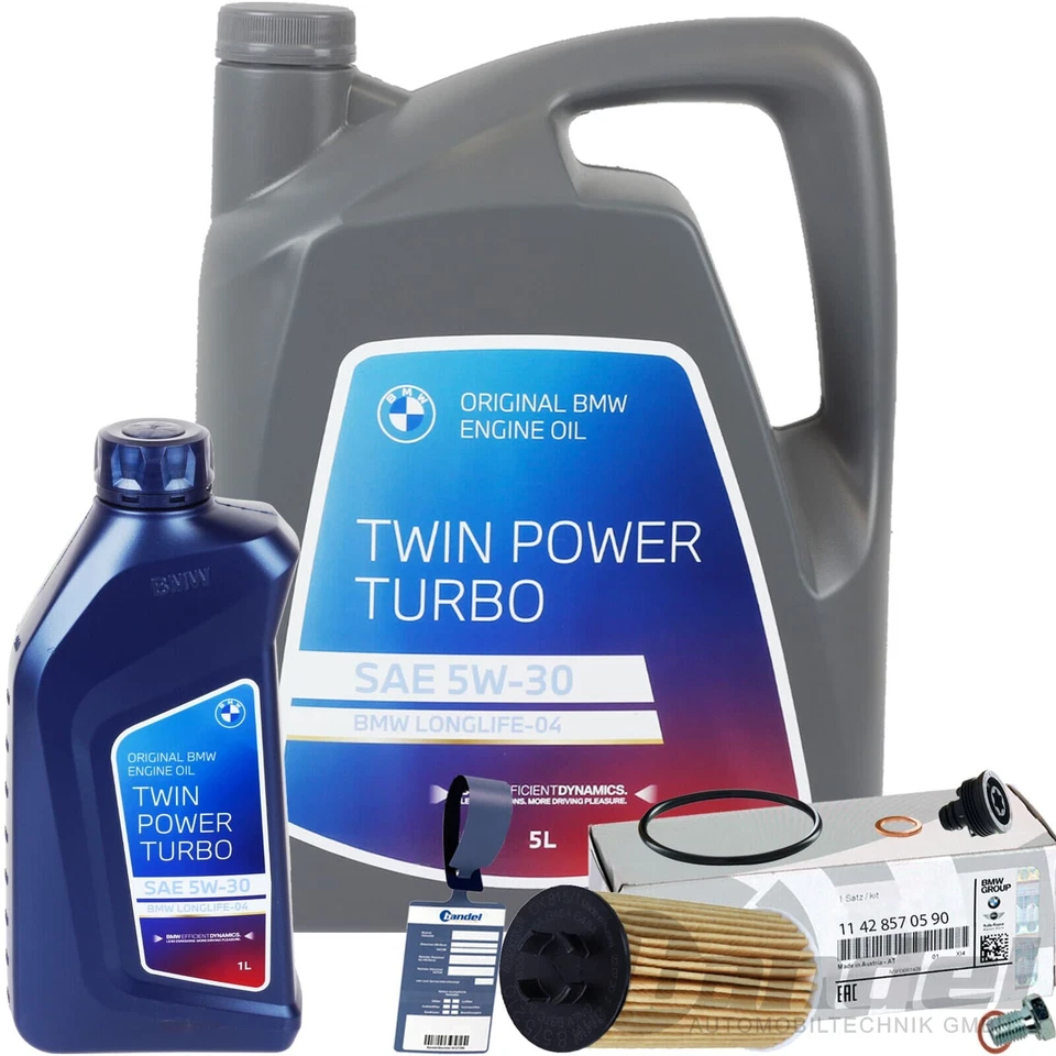 GENUINE BMW OIL FILTER + OE BMW 5W30 OIL Fits 2 Series F45 46 X1 F48 U11 X2 F39 - Image 1 of 4