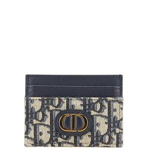 Dior Oblique Jacquard 30 Montaigne Freesia Card Holder Card Case Women 【Us... - Picture 1 of 11