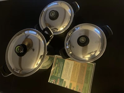 AMC Töpfe Set, 3 Stück, mit Deckel, 1x3L, 1x5L und Rarität 1x12L - Bild 1 von 4