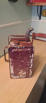 Original Esso Blue Paraffin Can "Cira  1950/60" with great patina - Image 1 of 4