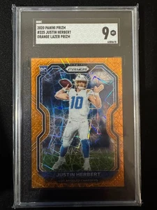 2020 Panini Prizm - Rookie Justin Herbert #325 Lazer Prizm (RC) SGC 9 - Bild 1 von 2