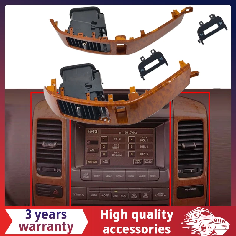 Center A/C Dash Air Vent Trim Panel w/ Grille For 03-09 Lexus GX470 Toyota Prado Foto 1 de 4