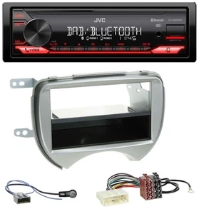JVC Bluetooth USB DAB MP3 Autoradio für Nissan Micra (10-13 K13) silber - Bild 1 von 8