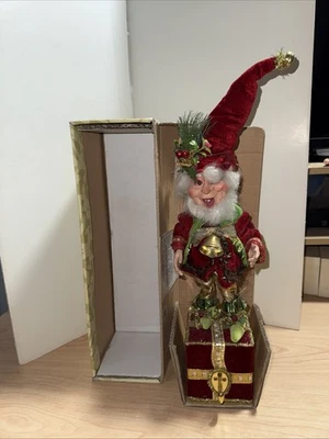 Porta medias Mark Roberts Christmas Deck The Halls Elf 51-27528 con caja Foto 1 de 4