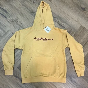 Sudadera con Capucha Amarilla Oculta Nueva York Logo Borgoña Pasado Presente Futuro Manhattan Streetwear - Imagen 1 de 2