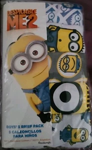 New Despicable Me 2 sz 8 MINIONS Underwear BRIEFS 5 pack Handcraft - Picture 1 of 2