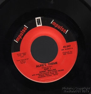 Hear 1966 Sonny Rollins 45 - Alfie's Theme (Part I) b/w Part II - Picture 1 of 2