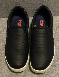 Dr. Scholls Schuhe Damen 9,5 M Madison Sneaker Schlangenleder schwarz Kunstleder - Bild 1 von 9